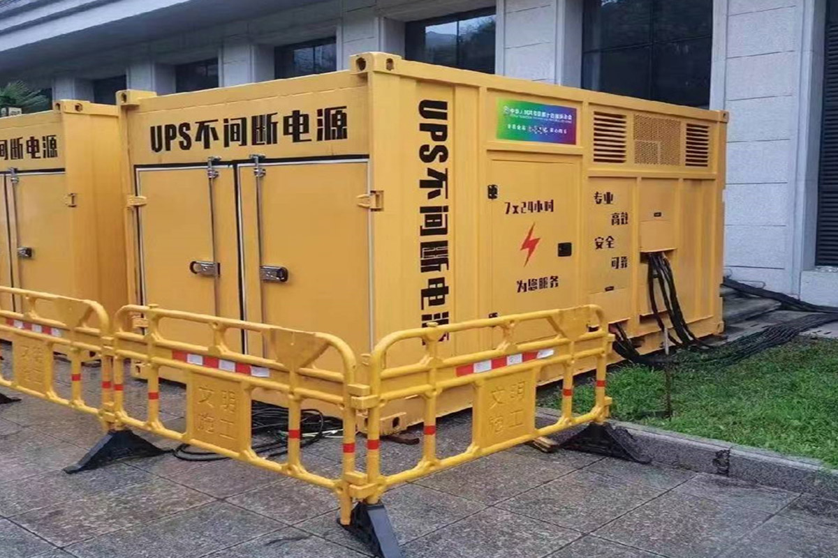 桑珠孜发电机租赁施工现场